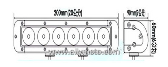 40W LED Light Bar 2065